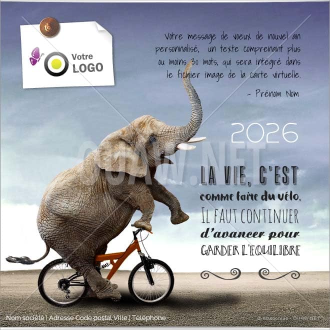 ECVN 75 - Ecard entreprise Vélo Equilibre