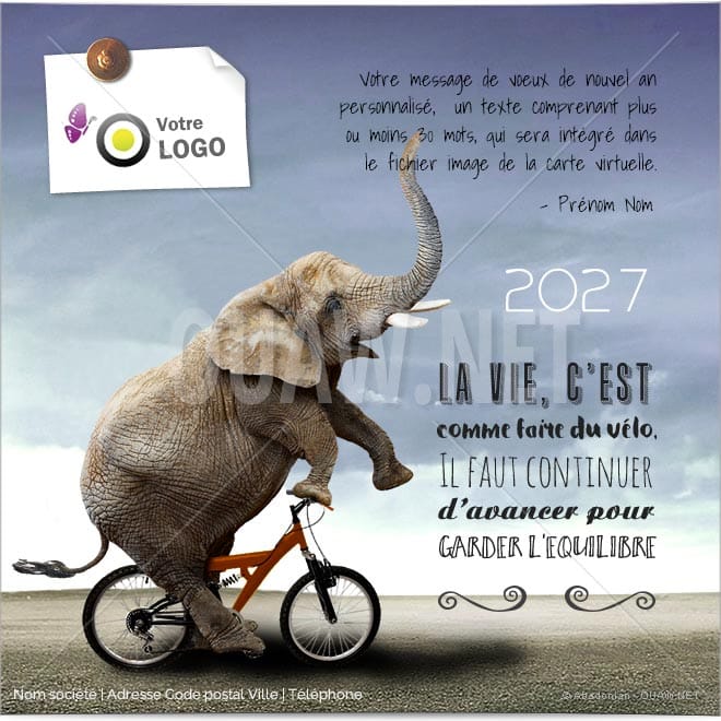 ECVN 75 - Ecard entreprise Vélo Equilibre