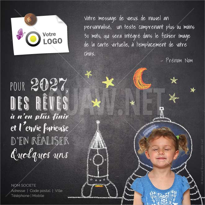 ECVN 67 - Ecard professionnelle Réalisez vos rêves
