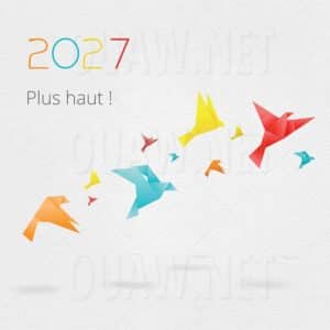 Carte Voeux à imprimer pour Professionnels, Plus haut