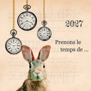 Carte de voeux Papier Entreprise, Prenons le temps