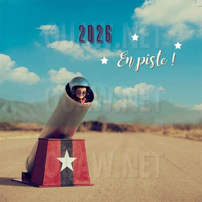Voeux professionnels imprimables, En piste