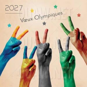 Carte Voeux professionnels à imprimer, Voeux Olympiques