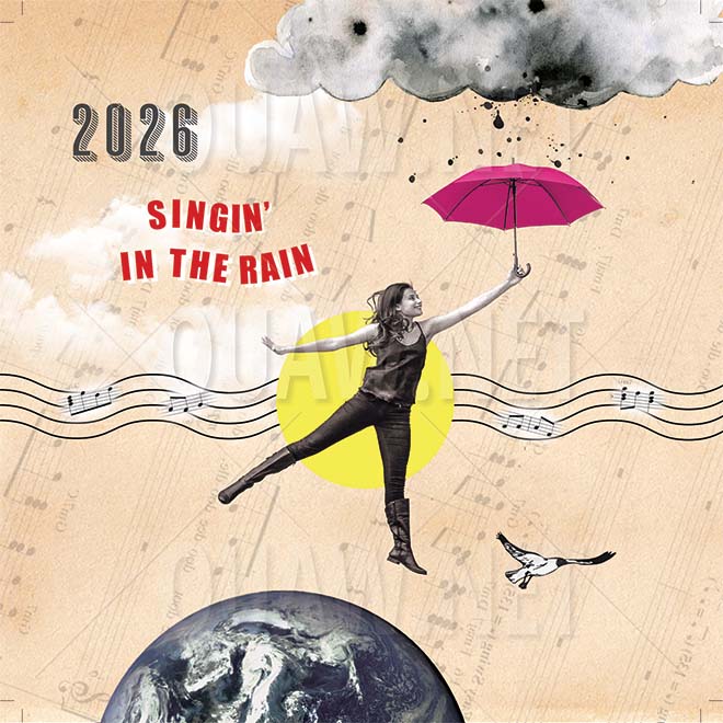 Carte Voeux Entreprise Imprimable, Singin' in the rain