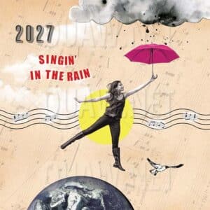 Carte Voeux Entreprise Imprimable, Singin' in the rain