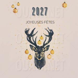 Carte joyeuses Fêtes Entreprise, Print