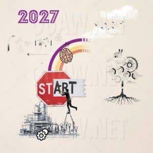 177- Carte de voeux Entreprise 2026 Papier, Start