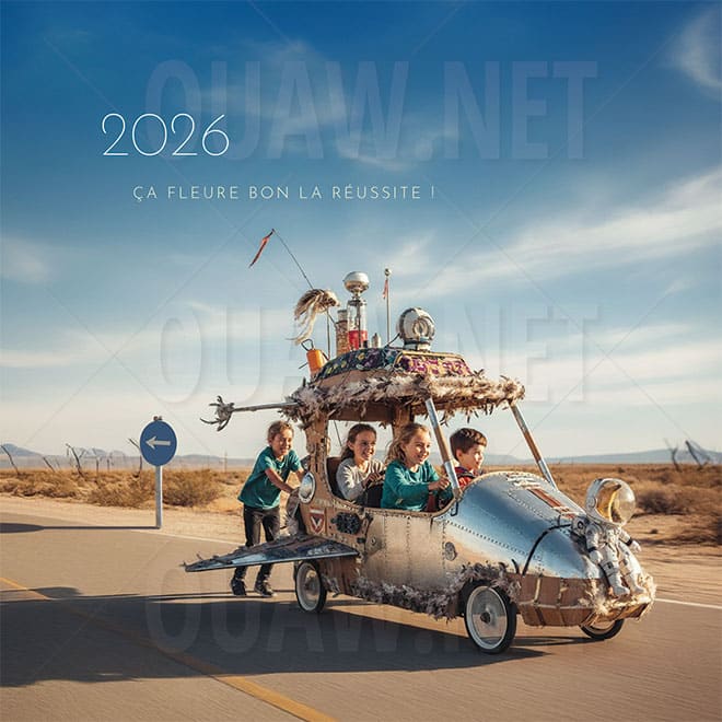 Carte de voeux Entreprise 2026 PRINT, Normal is boring