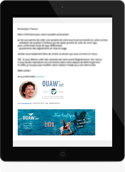 Bannière de voeux responsive
