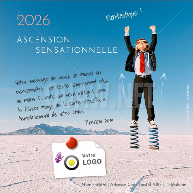 Ecard Entreprise Voeux ECVN 138 - Ascension sensationnelle