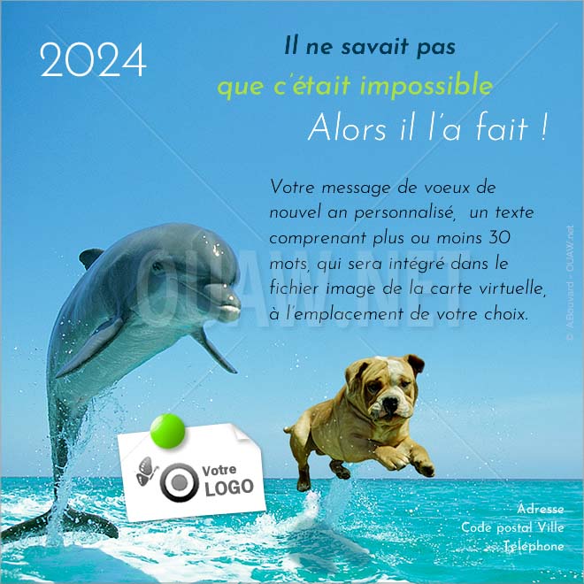 Carte virtuelle Nouvel an 2024 