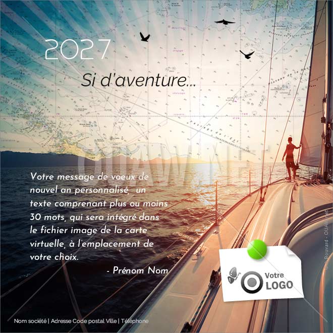 ECVN-19 - Ecard Voilier, 2027 Si d'aventure