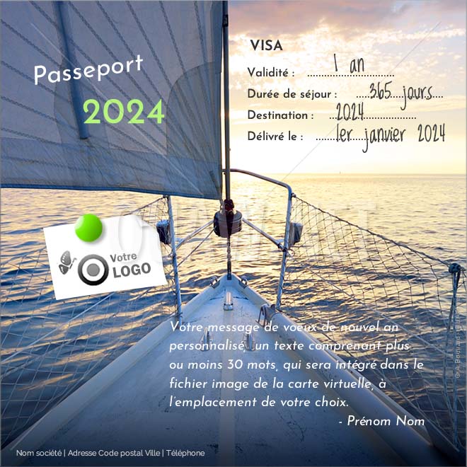 ECVN 24 - Voeux Entreprise Carte virtuelle Passeport