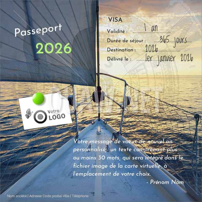 ECVN 24 - Voeux Entreprise Carte virtuelle Passeport