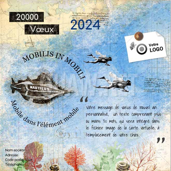 ECVN 153 - Carte digitale Voeux entreprise - 20000 Voeux