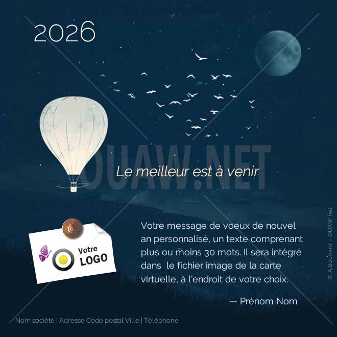 ECVN 159 - Carte voeux Entreprises, Le meilleur est à venir
