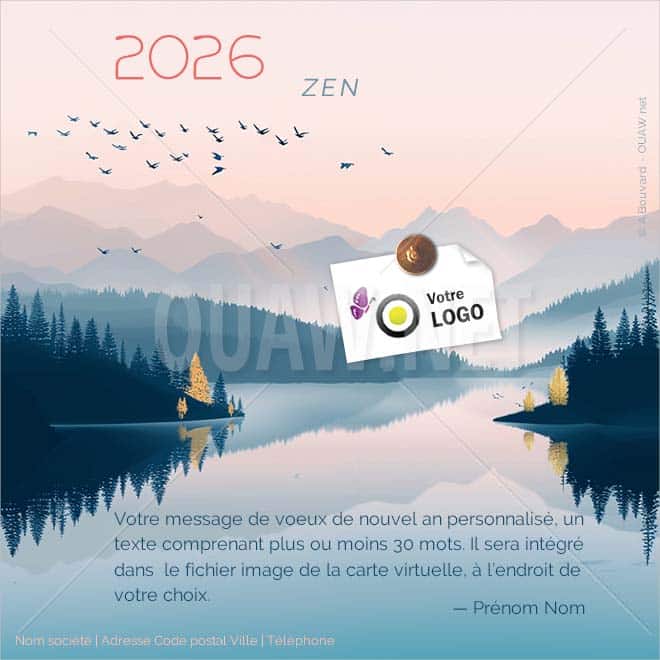 ECVN 161 - Voeux virtuels entreprise, paysage ZEN