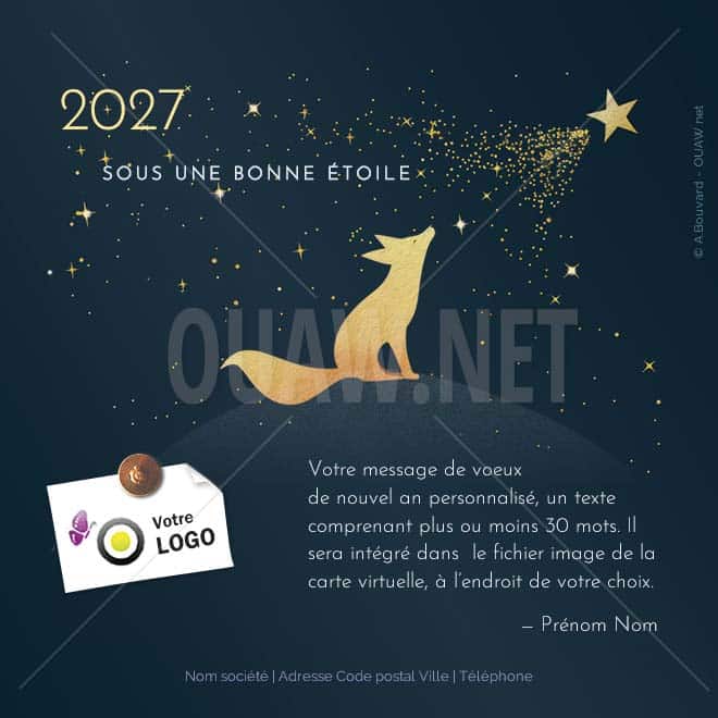 ECVN 164 - Voeux Entreprise Carte 2027 Sous une bonne étoile
