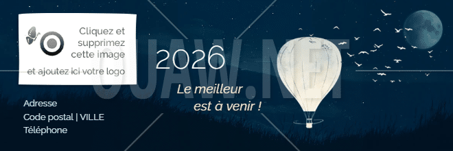 EMAIL 159 - Voeux Signature Mail, montgolfière, meilleur à venir