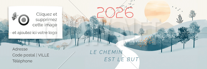 EMAIL 160 - Voeux Signature Mail, paysage chemin
