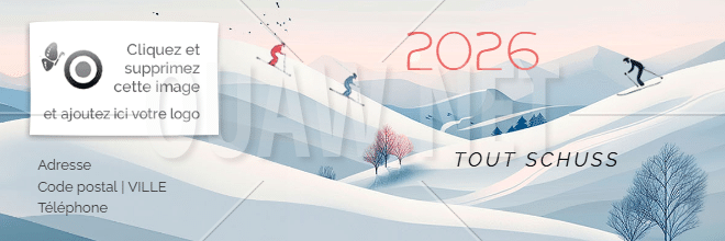 EMAIL 162 - Voeux signature Mail Hiver ski, tout schuss