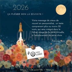 ECVN 176 - Carte de voeux virtuelle ntreprise, ça fleure bon la réussite