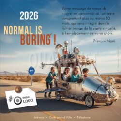 ECVN 178 - Carte de voeux virtuelle entreprise, normal is boring