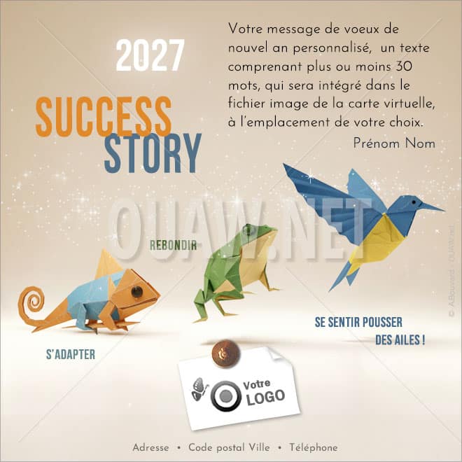 ECVN 179, carte de voeux virtuelle entreprise, Success Story