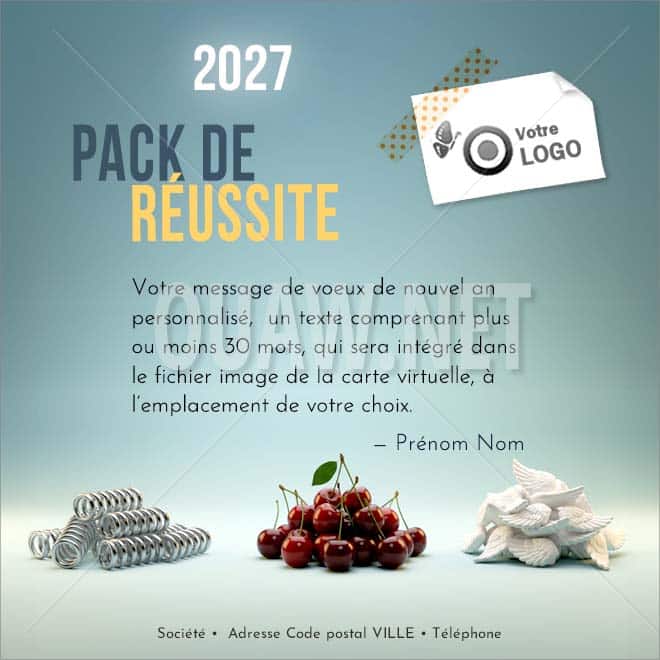 ECVN 180 - Carte virtuelle Entreprise, Pack réussite