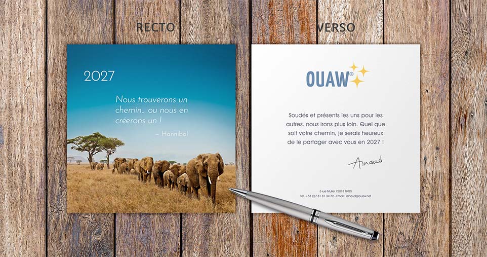 Carte de voeux à imprimer